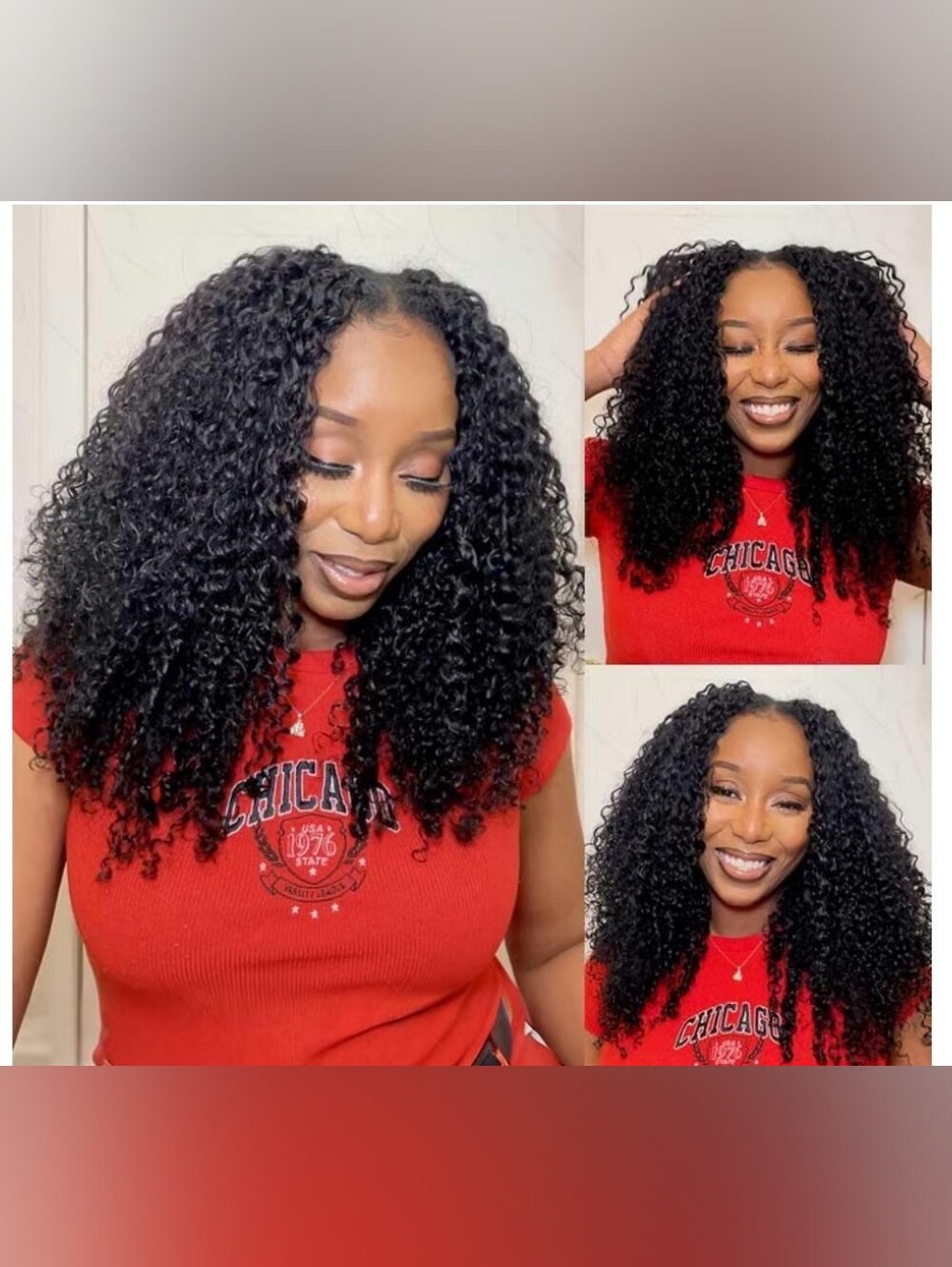 Burmese Curly Feather Crochet Human Hair Bundle Natural Black 22"